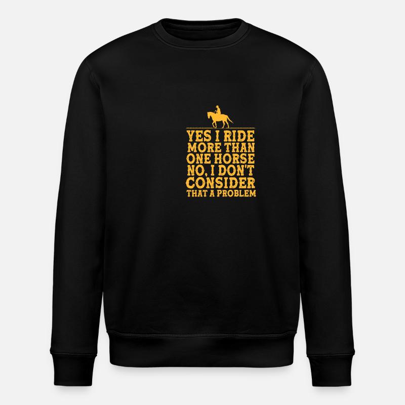 Saut d’obstacles Saut d’obstacles - Sweat bio ROLLER Stanley/Stella Unisexe - noir