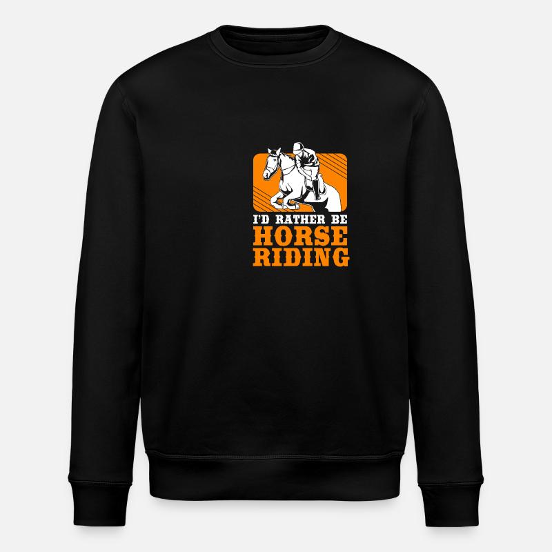 Show Jumping Show Jumping - Stanley/Stella ROLLER Unisex Organic Sweatshirt - black