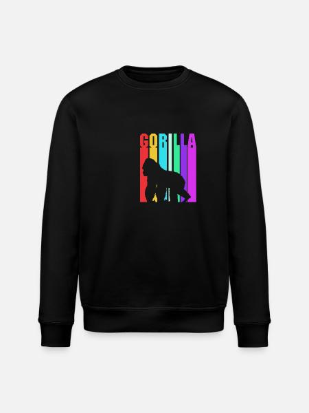 Gorilla - Stanley/Stella ROLLER Unisex Organic Sweatshirt - black