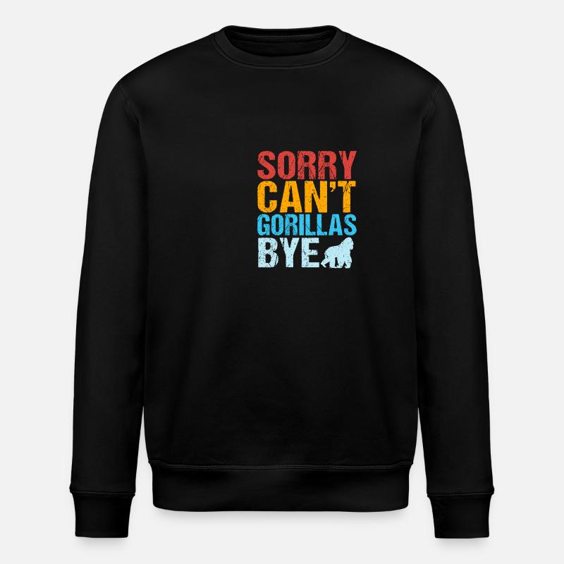 Gorilla - Stanley/Stella Unisex Bio-Sweatshirt ROLLER - Schwarz