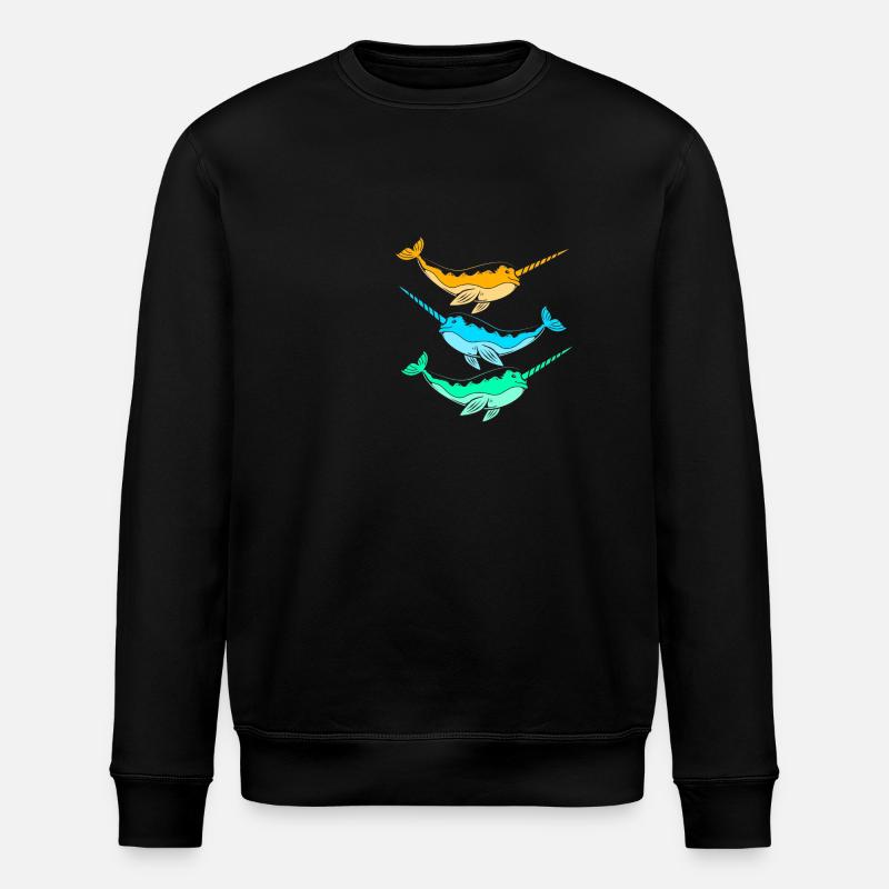 Narwal - Stanley/Stella Unisex Bio-Sweatshirt ROLLER - Schwarz