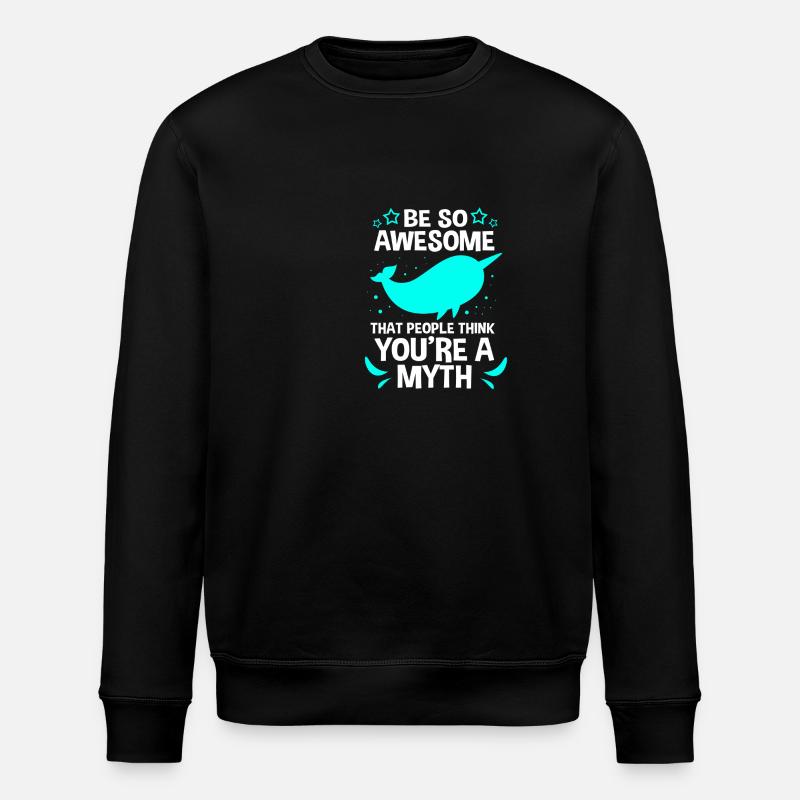 Narwal - Stanley/Stella Unisex Bio-Sweatshirt ROLLER - Schwarz