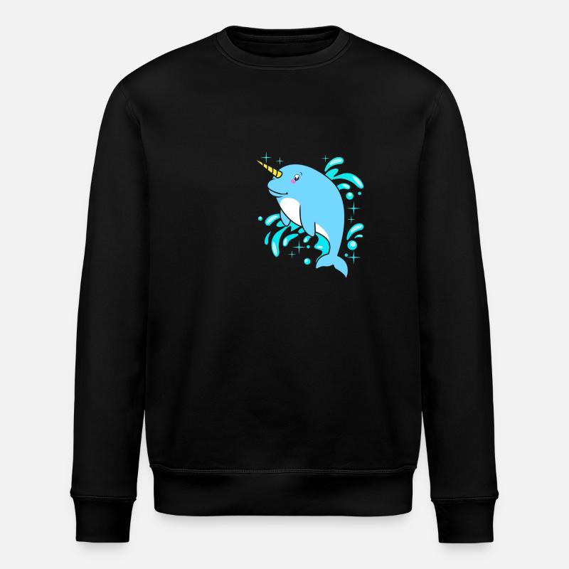 Narwal - Stanley/Stella Unisex Bio-Sweatshirt ROLLER - Schwarz