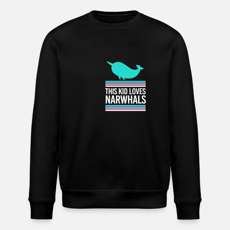 Narwal - Stanley/Stella Unisex Bio-Sweatshirt ROLLER - Schwarz