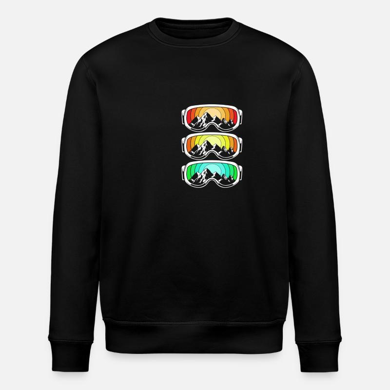 Ski Skiurlaub - Stanley/Stella Unisex Bio-Sweatshirt ROLLER - Schwarz