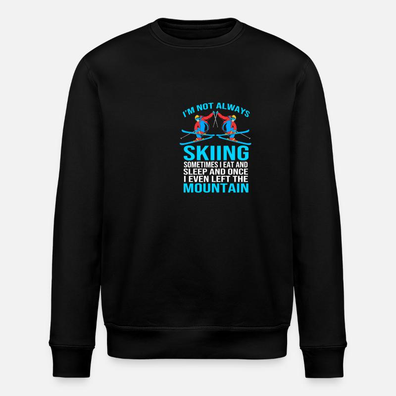 Séjour ski ski - Sweat bio ROLLER Stanley/Stella Unisexe - noir