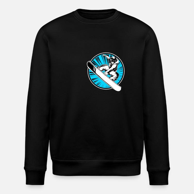 Snowboard Snowboard Vacances snowboard Snowboarders - Sweat bio ROLLER Stanley/Stella Unisexe - noir
