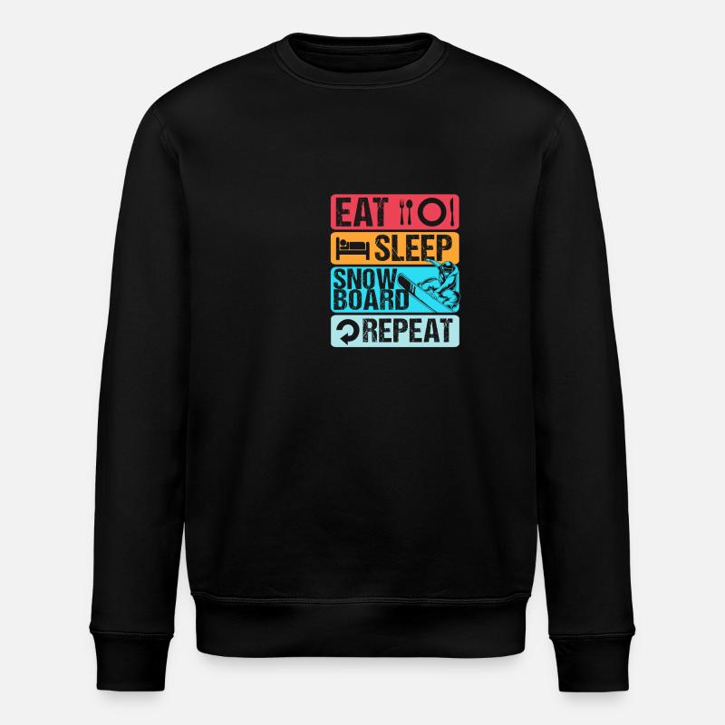 Snowboard Snowboarding Snowboard Holidays Snowboarders - Stanley/Stella ROLLER Unisex Organic Sweatshirt - black
