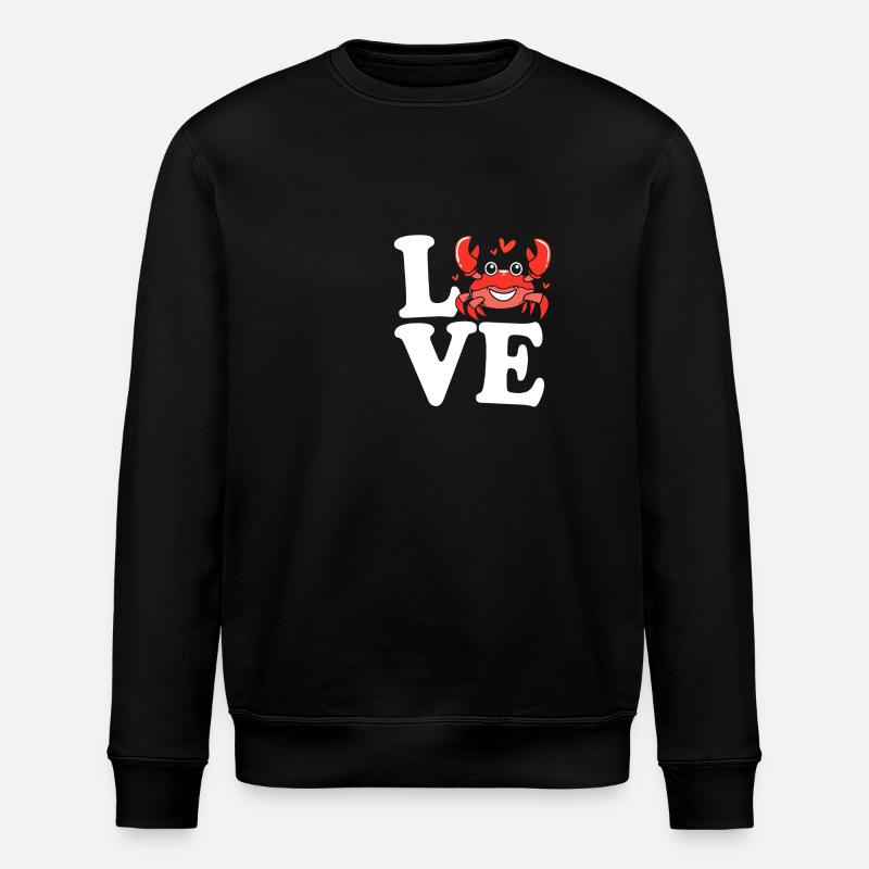 Crab - Stanley/Stella ROLLER Unisex Organic Sweatshirt - black