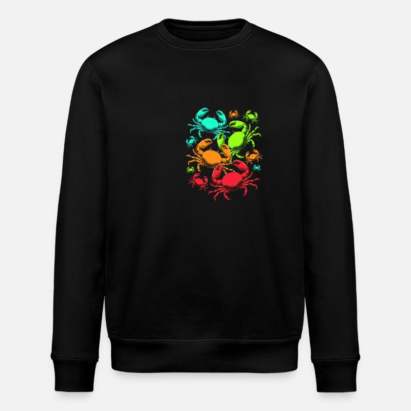 Crab - Stanley/Stella ROLLER Unisex Organic Sweatshirt - black