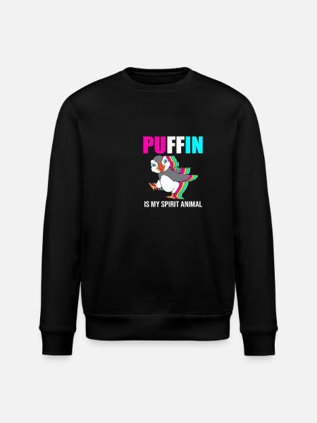 Papageientaucher Puffin - Stanley/Stella ROLLER Unisex Organic Sweatshirt - black