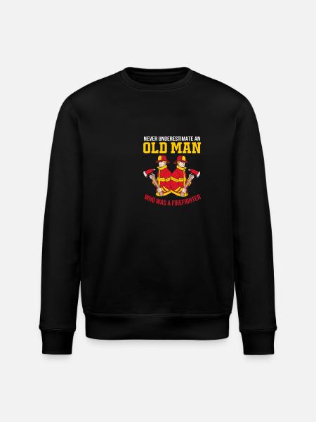 Firefighter Fire Brigade - Stanley/Stella ROLLER Unisex Organic Sweatshirt - black