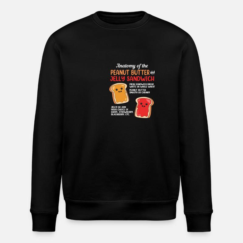 Erdnussbutter - Stanley/Stella Unisex Bio-Sweatshirt ROLLER - Schwarz