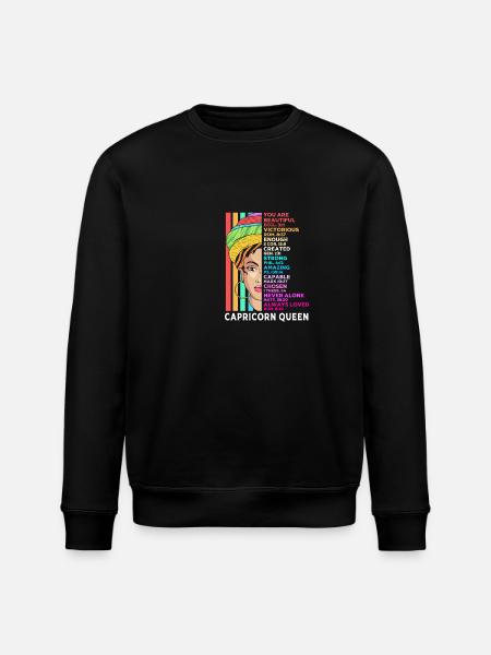Sternzeichen Steinbock - Stanley/Stella Unisex Bio-Sweatshirt ROLLER - Schwarz