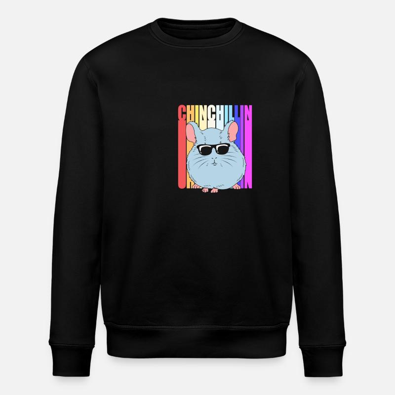 Chinchilla - Stanley/Stella ROLLER Unisex Organic Sweatshirt - black