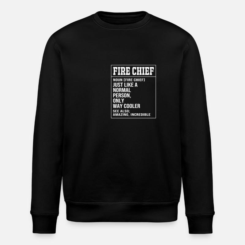 Firefighter Child - Stanley/Stella ROLLER Unisex Organic Sweatshirt - black