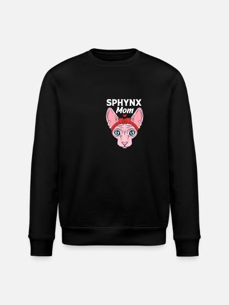 Maman chat Sphynx - Sweat bio ROLLER Stanley/Stella Unisexe - noir