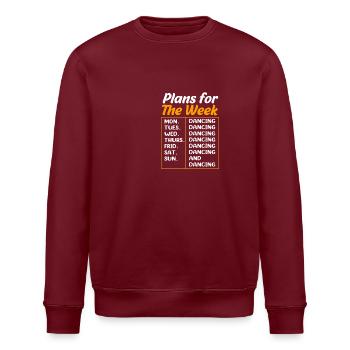 Breakdancing - Stanley/Stella ROLLER Unisex Organic Sweatshirt - burgundy - Front - Nik (191cm)