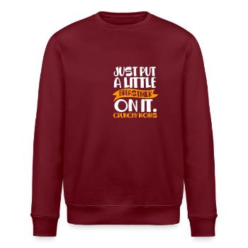 Maman croquante - Sweat bio ROLLER Stanley/Stella Unisexe - bordeaux - Devant - Nik (191cm)