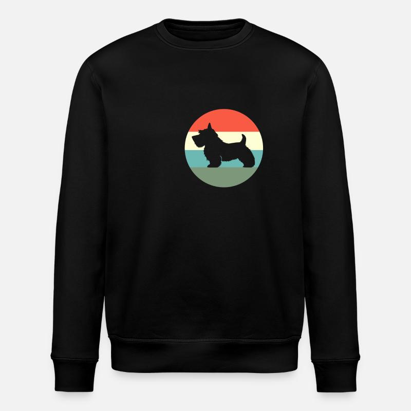 Scottish Terrier - Stanley/Stella ROLLER Unisex Organic Sweatshirt - black