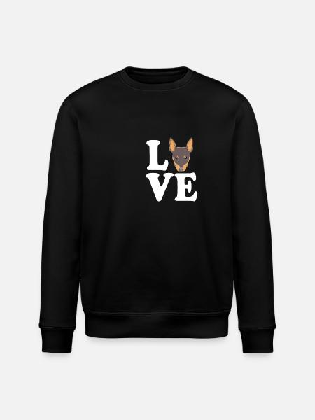 Miniature Pinscher - Stanley/Stella ROLLER Unisex Organic Sweatshirt - black
