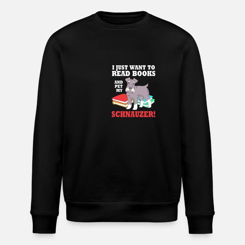Miniature Schnauzer - Stanley/Stella ROLLER Unisex Organic Sweatshirt - black