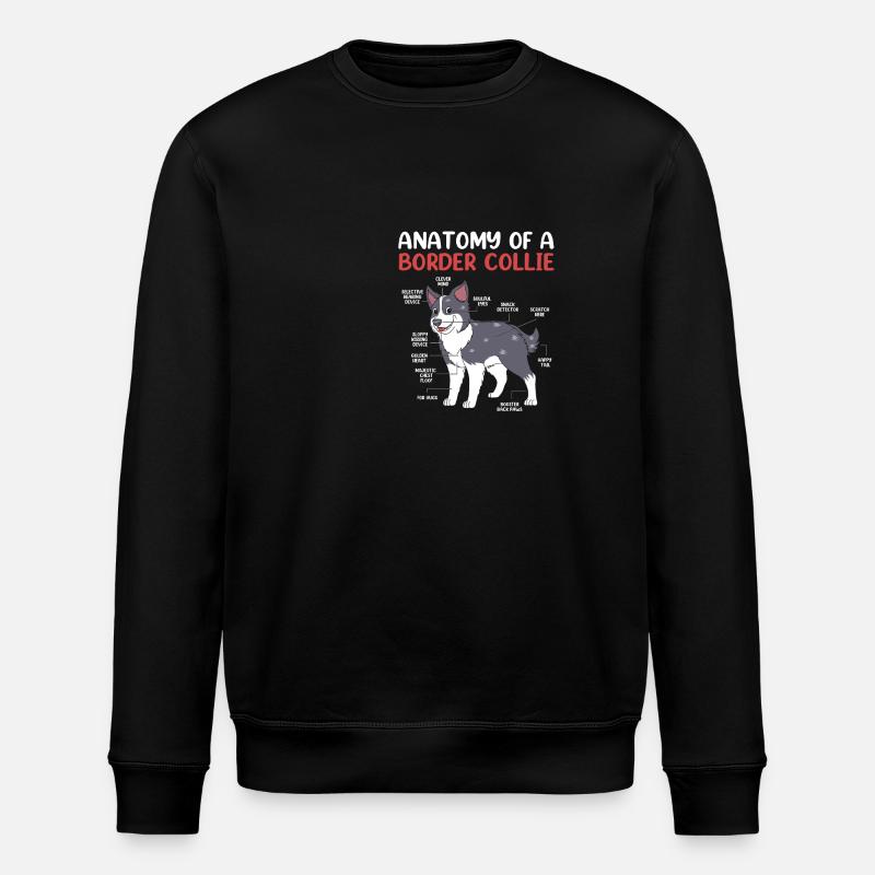 Border Collie - Sweat bio ROLLER Stanley/Stella Unisexe - noir