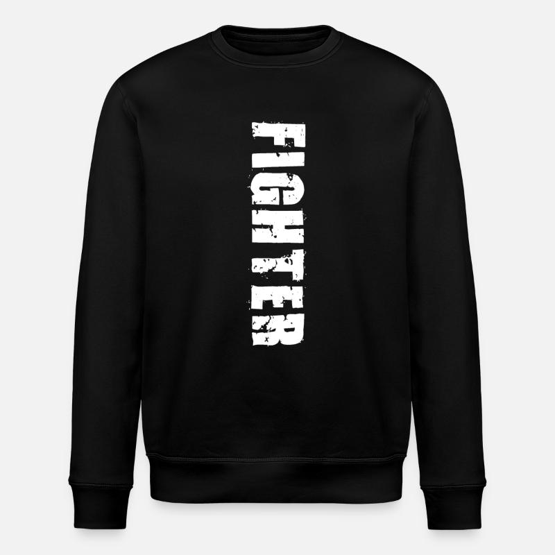 Fighter - Stanley/Stella ROLLER Unisex Organic Sweatshirt - black
