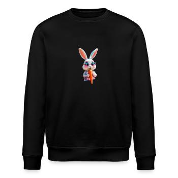 Funny Bunny Lotte - Stanley/Stella Unisex Bio-Sweatshirt ROLLER - Schwarz - Vorne - Nik (191cm)