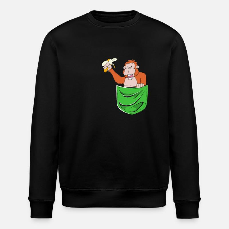 Orangutan - Stanley/Stella ROLLER Unisex Organic Sweatshirt - black