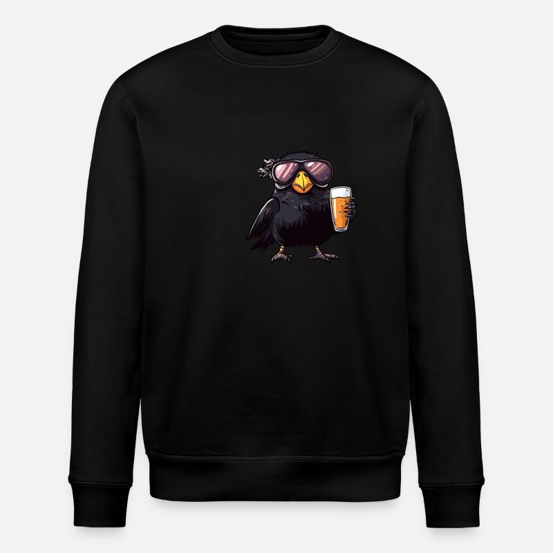 Bière de ski Raven Crow - Sweat bio ROLLER Stanley/Stella Unisexe - noir