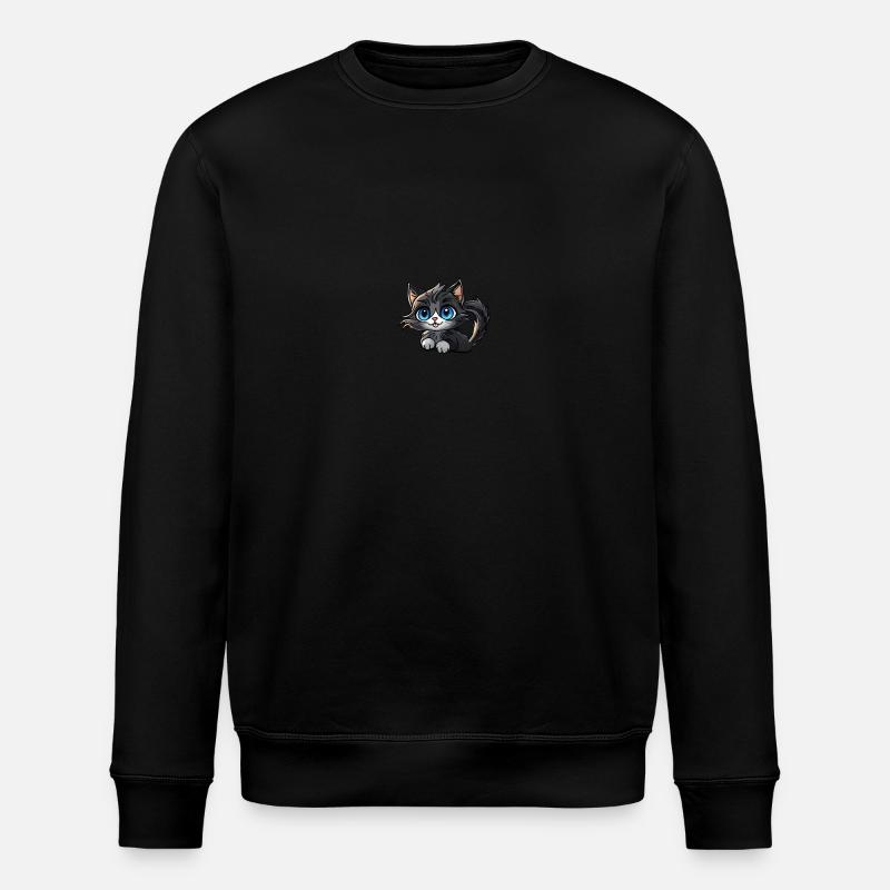 Black Cat - Stanley/Stella Unisex Bio-Sweatshirt ROLLER - Schwarz