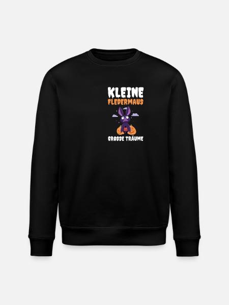Halloween Costume Pumpkin Bat Halloween - Stanley/Stella ROLLER Unisex Organic Sweatshirt - black