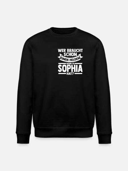 First name Heroine Sophia - Stanley/Stella ROLLER Unisex Organic Sweatshirt - black