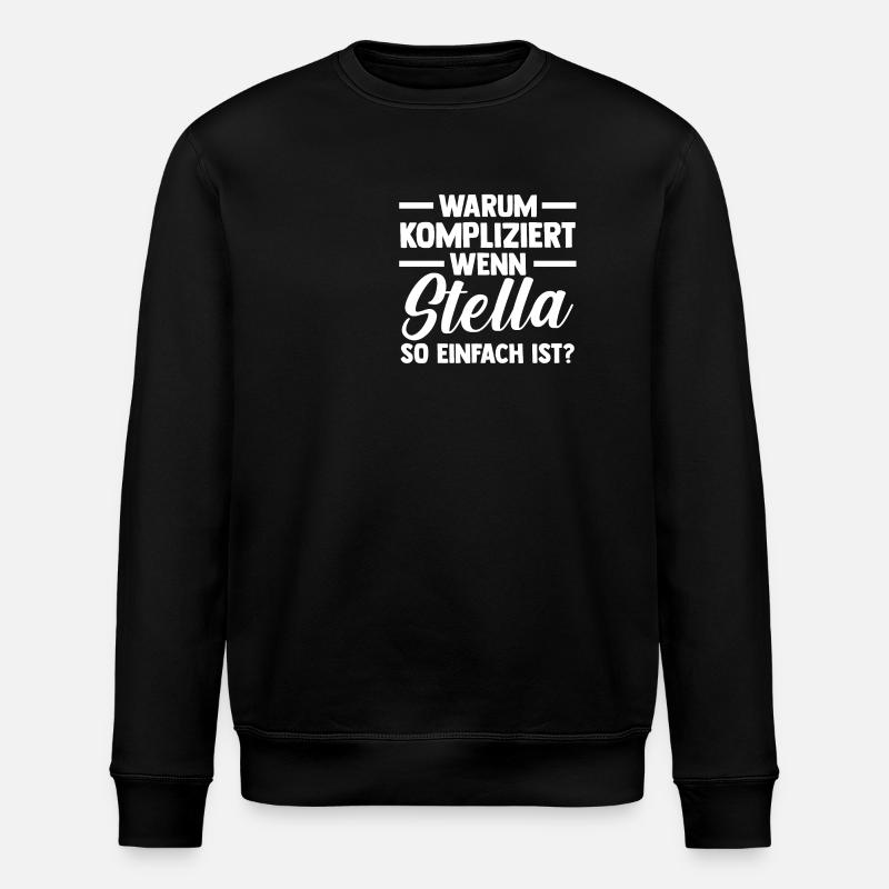 First name Stella - Stanley/Stella ROLLER Unisex Organic Sweatshirt - black