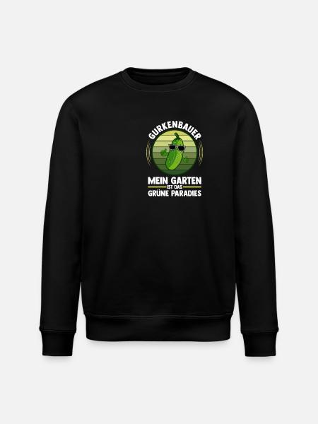 Jardinier Concombre Jardin fermier - Sweat bio ROLLER Stanley/Stella Unisexe - noir