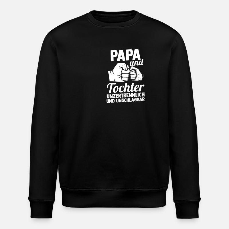Papa et fille - Sweat bio ROLLER Stanley/Stella Unisexe - noir