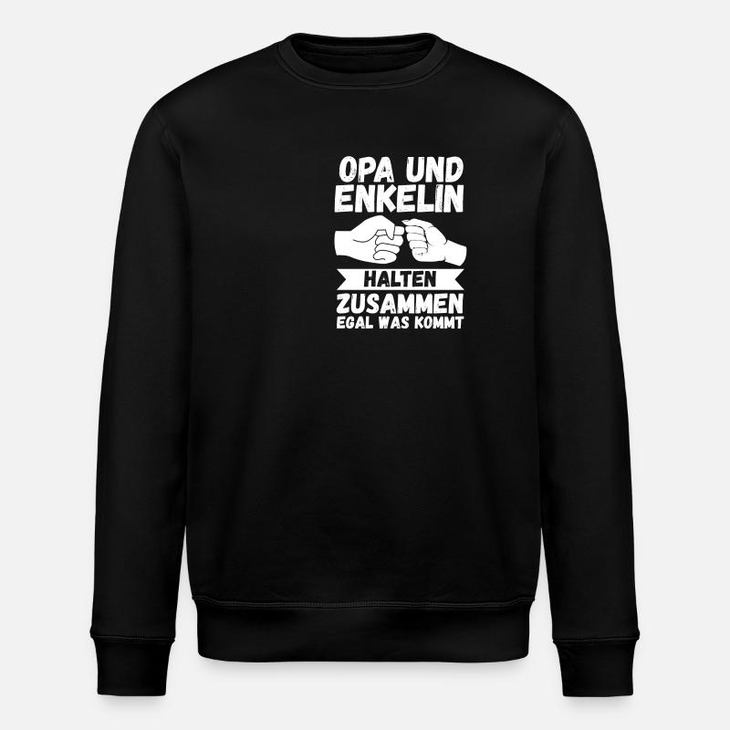 Papi et petite-fille - Sweat bio ROLLER Stanley/Stella Unisexe - noir
