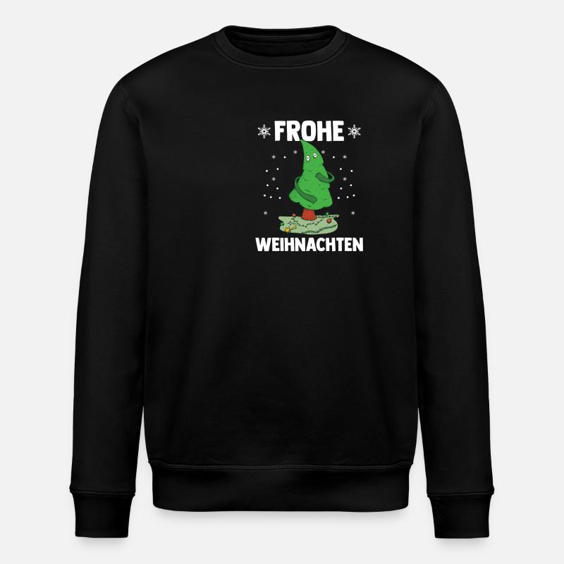 Joyeux sapin de Noël - Sweat bio ROLLER Stanley/Stella Unisexe - noir