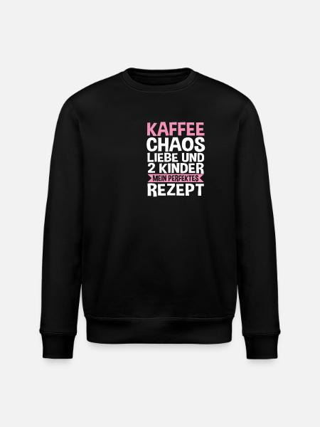 Mom of 2 children - Stanley/Stella ROLLER Unisex Organic Sweatshirt - black