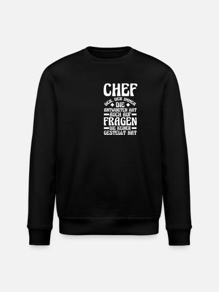 Chef d’équipe Farewell - Sweat bio ROLLER Stanley/Stella Unisexe - noir