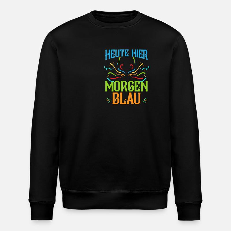 Karnevalskostüm Bier Fasching Karneval - Stanley/Stella Unisex Bio-Sweatshirt ROLLER - Schwarz