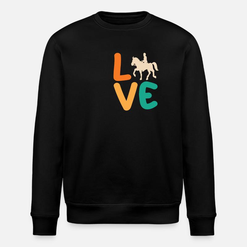 Cheval - Sweat bio ROLLER Stanley/Stella Unisexe - noir