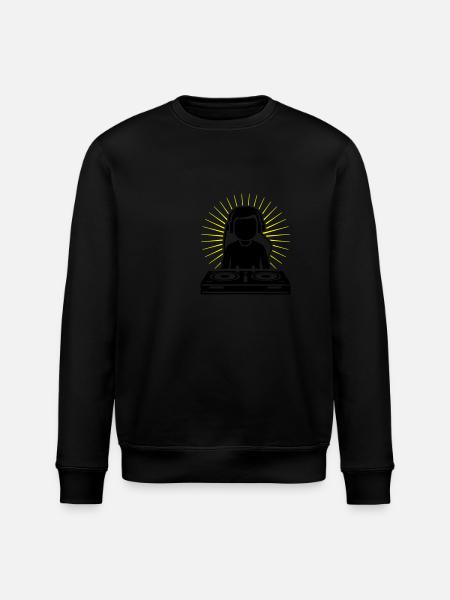 DJ Party Turntables - Stanley/Stella ROLLER Unisex Organic Sweatshirt - black