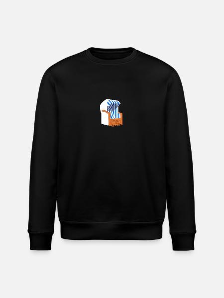 Beach chair - Stanley/Stella ROLLER Unisex Organic Sweatshirt - black