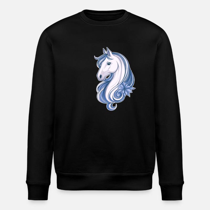 Cheval mignon - Sweat bio ROLLER Stanley/Stella Unisexe - noir