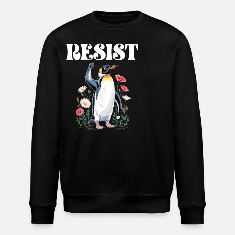 Pingouin Proteste Résistance Taxes - Sweat bio ROLLER Stanley/Stella Unisexe - noir