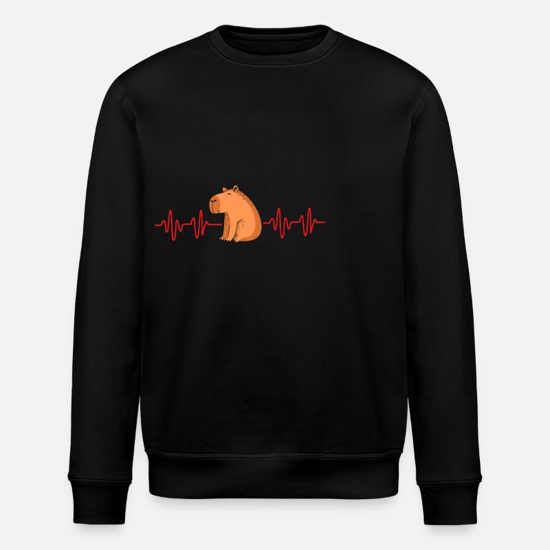 Capibara Capybara - Stanley/Stella Unisex Bio-Sweatshirt ROLLER - Schwarz