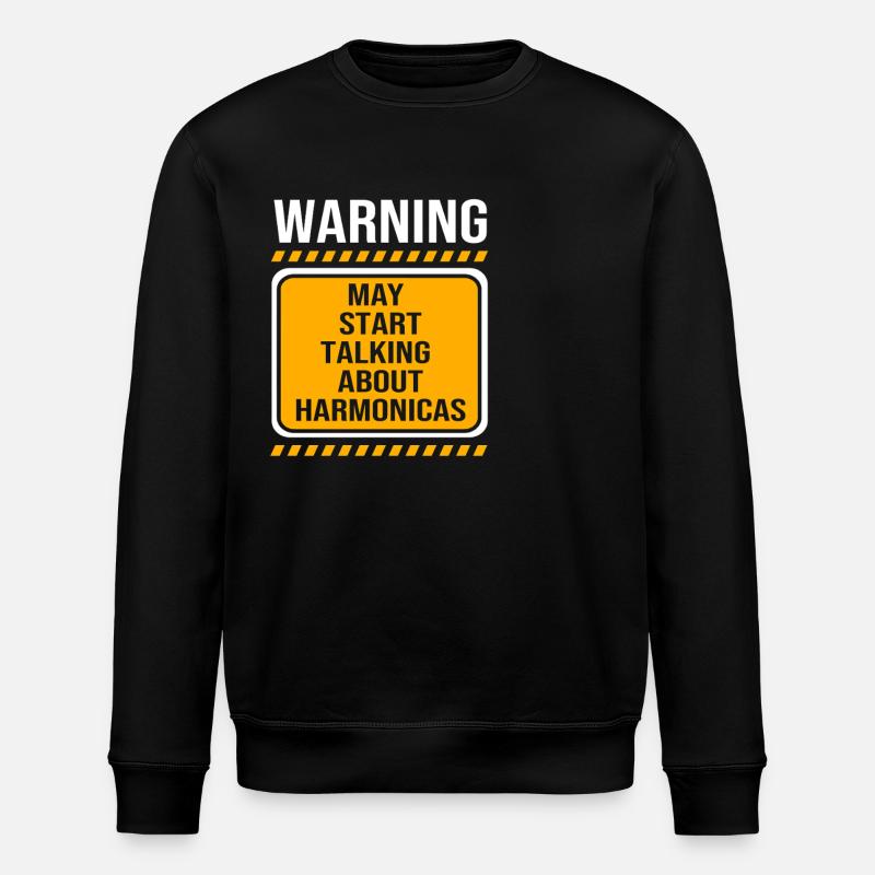 Mundharmonika - Stanley/Stella Unisex Bio-Sweatshirt ROLLER - Schwarz