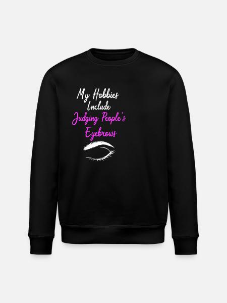 Cosmetics Beautician Microblading Make-up - Stanley/Stella ROLLER Unisex Organic Sweatshirt - black